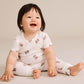 Huxbaby Tumbling Bow Hux Legging Almond Milk