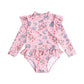 Huxbaby Strawberry Garden Frill Swimsuit