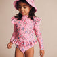 Huxbaby Strawberry Garden Frill Swimsuit