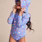 Huxbaby Fruit Emoji Zip Swimsuit