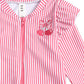 Huxbaby Frill Swimsuit Cherry Pie Stripe