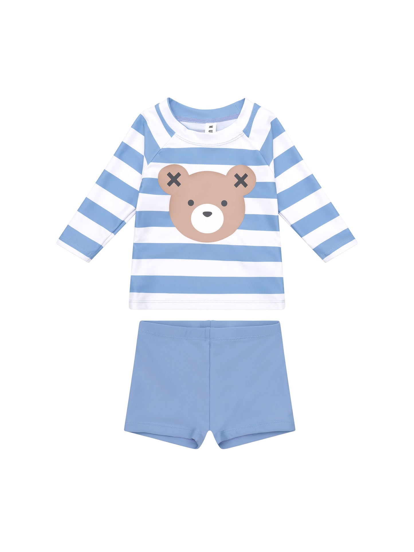 Huxbaby Huxbear Stripe Swim Set Cornflower