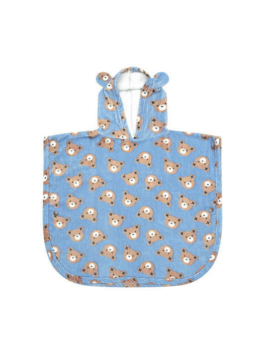 Huxbaby Huxbear Swim Poncho Cornflower