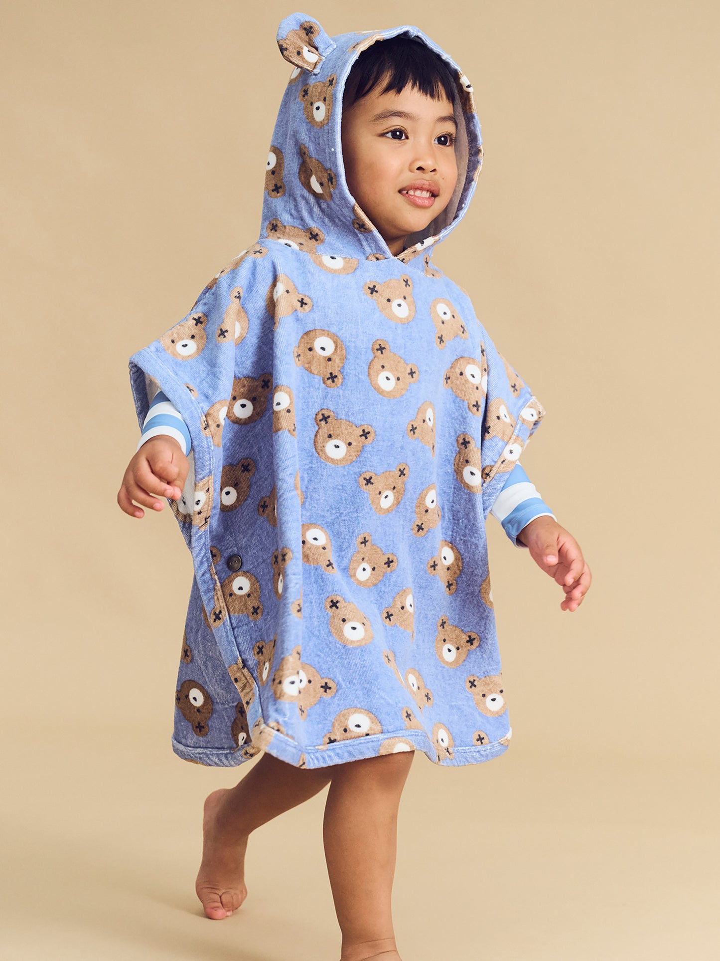 Huxbaby Huxbear Swim Poncho Cornflower