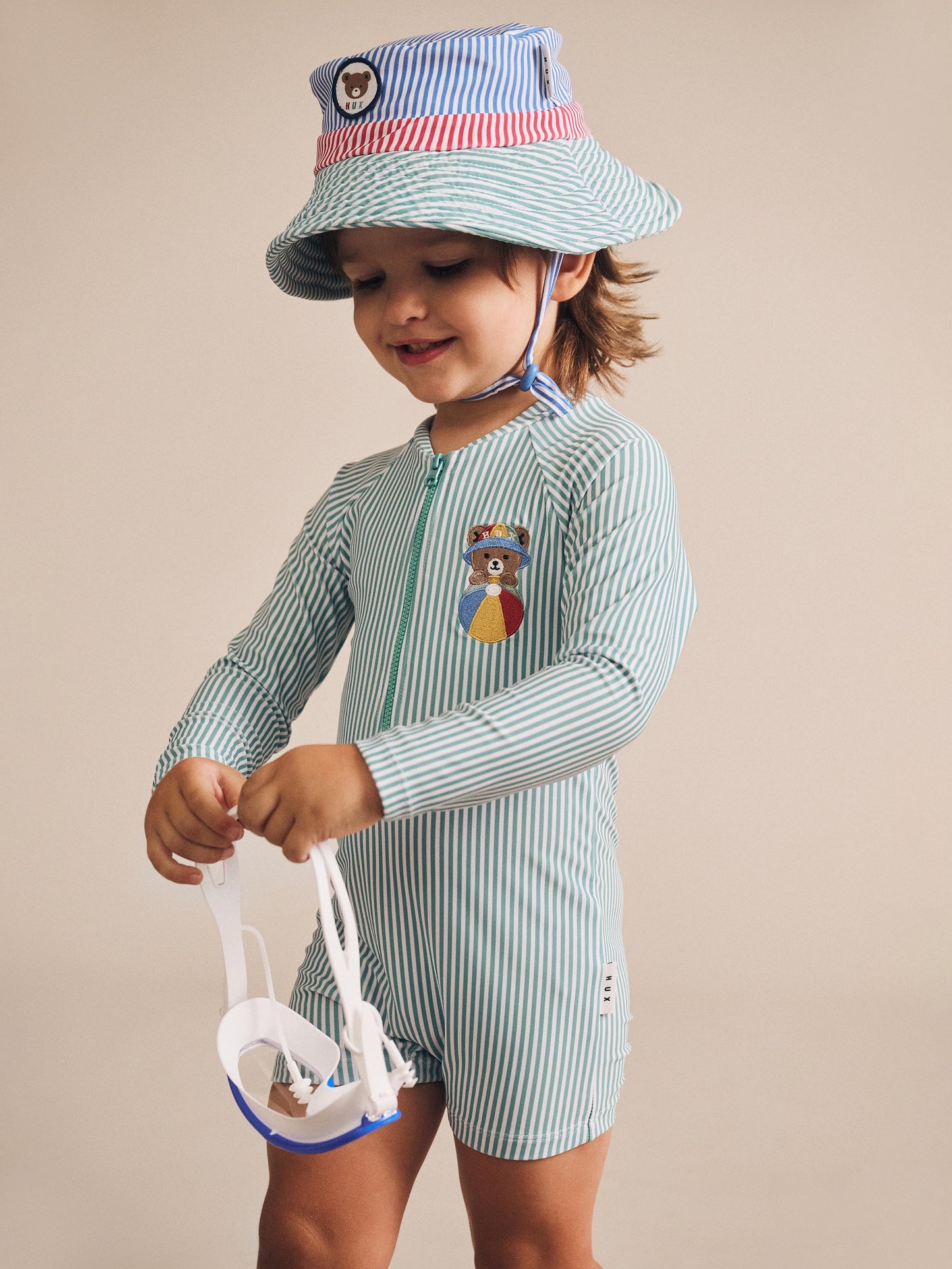 Huxbaby Spliced Stripe Swim Hat