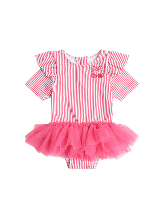 Huxbaby Ballerina Swimsuit Cherry Pie Stripe