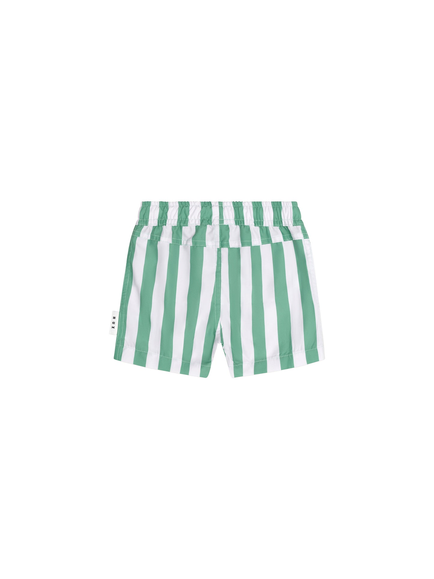 Huxbaby Cabana Stripe Swim Short Almond Milk Basil