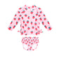 Huxbaby Strawberry Check 2Pc Swim Set