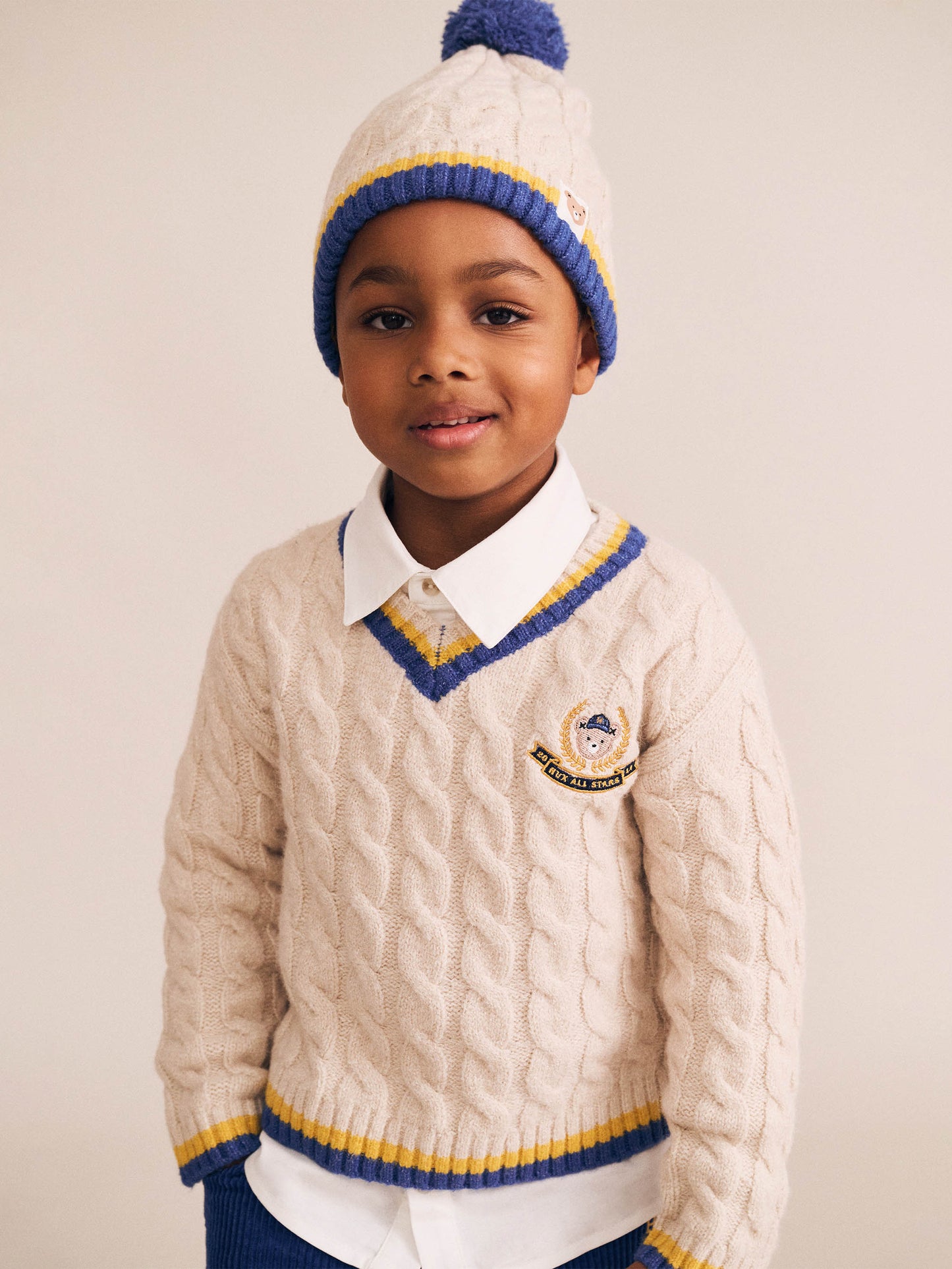 Huxbaby Cable Stripe Beanie