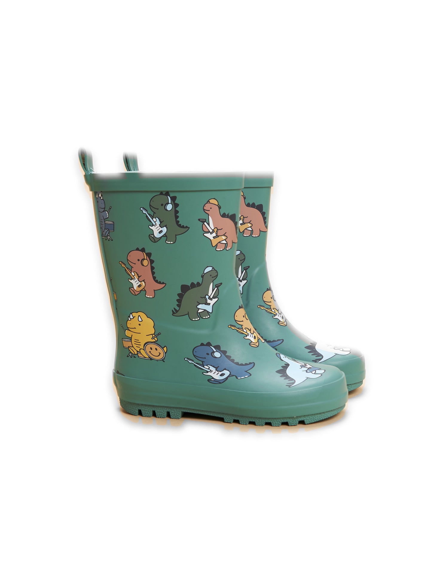 Huxbaby Dino Band Rainboot Winter Green