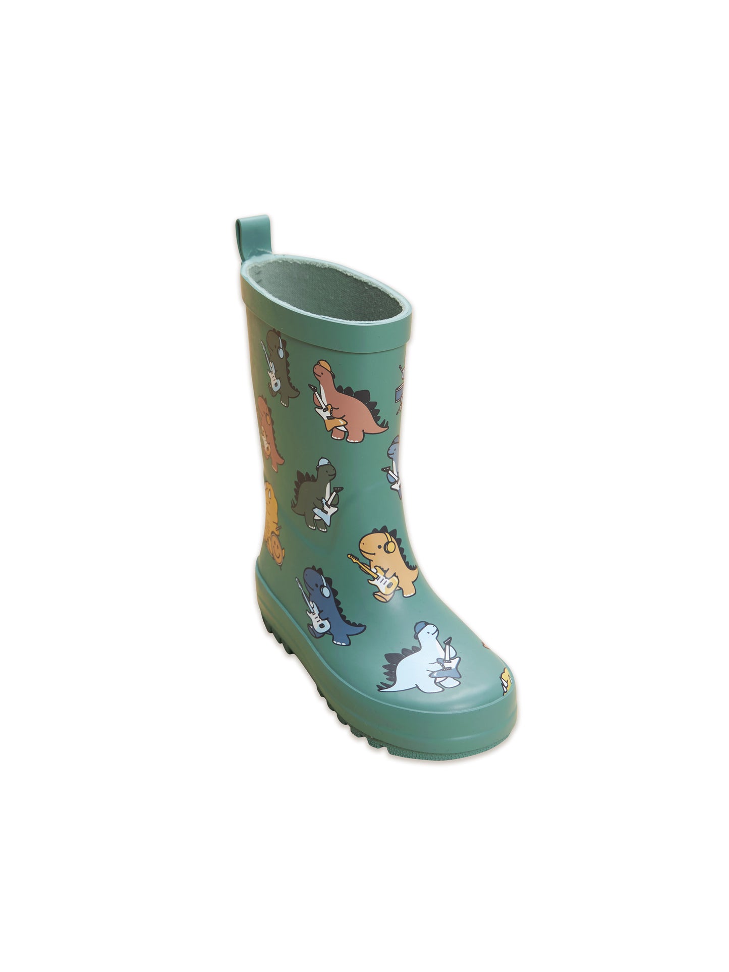 Huxbaby Dino Band Rainboot Winter Green