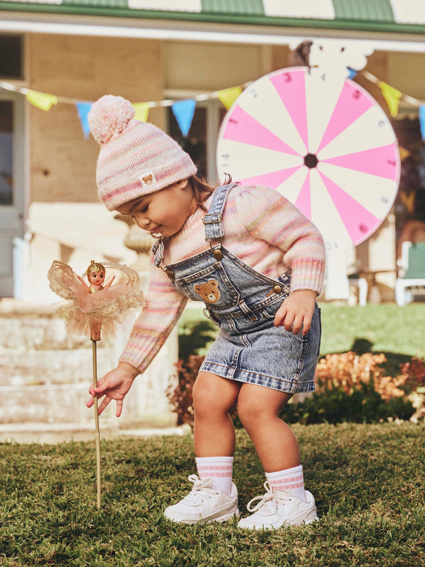 Huxbaby Rainbow Stripe Knit Beanie