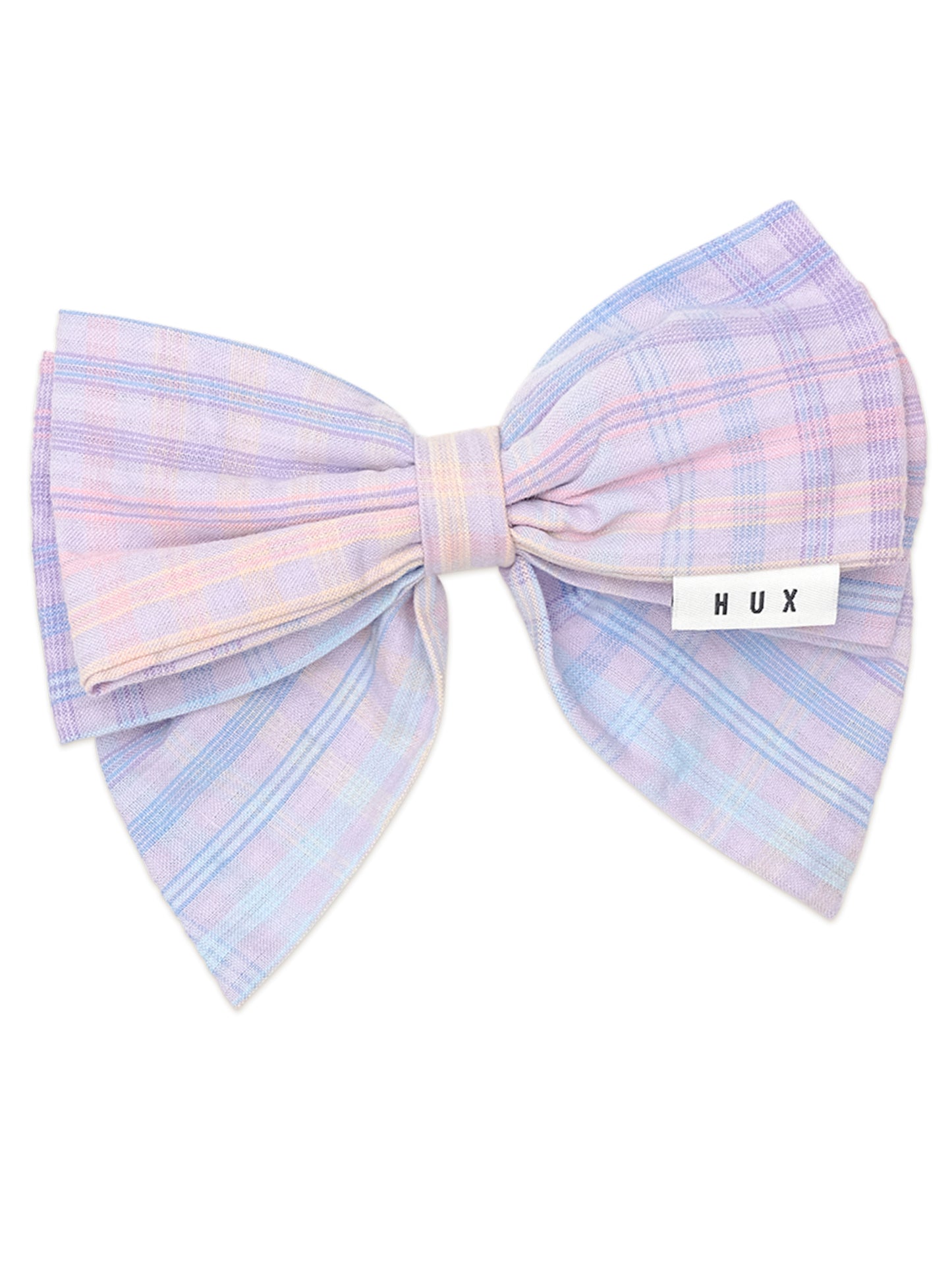 Huxbaby Rainbow Check Bow