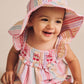 Huxbaby Frilly Sunhat Rainbow Stripe