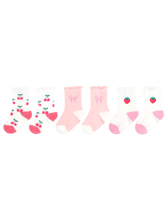 Huxbaby Girls Frill Socks 3pk