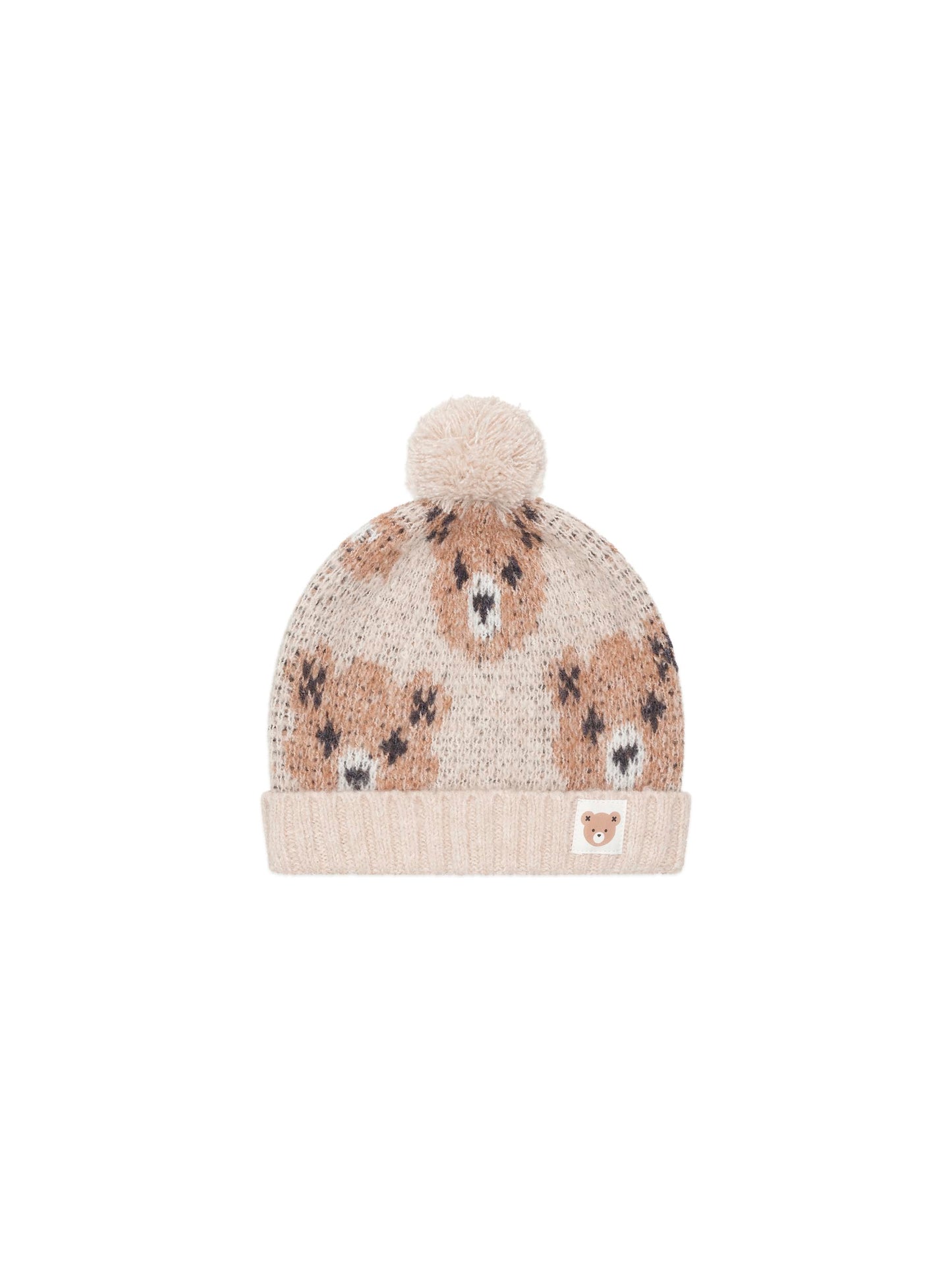 Huxbaby Ecru Huxbear Knit Beanie