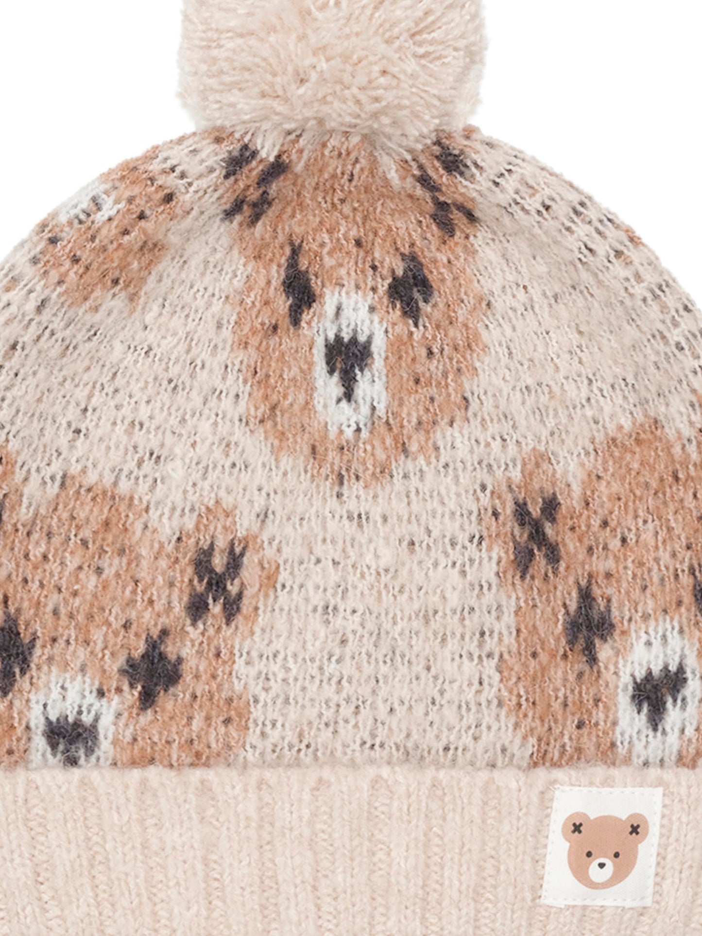 Huxbaby Ecru Huxbear Knit Beanie