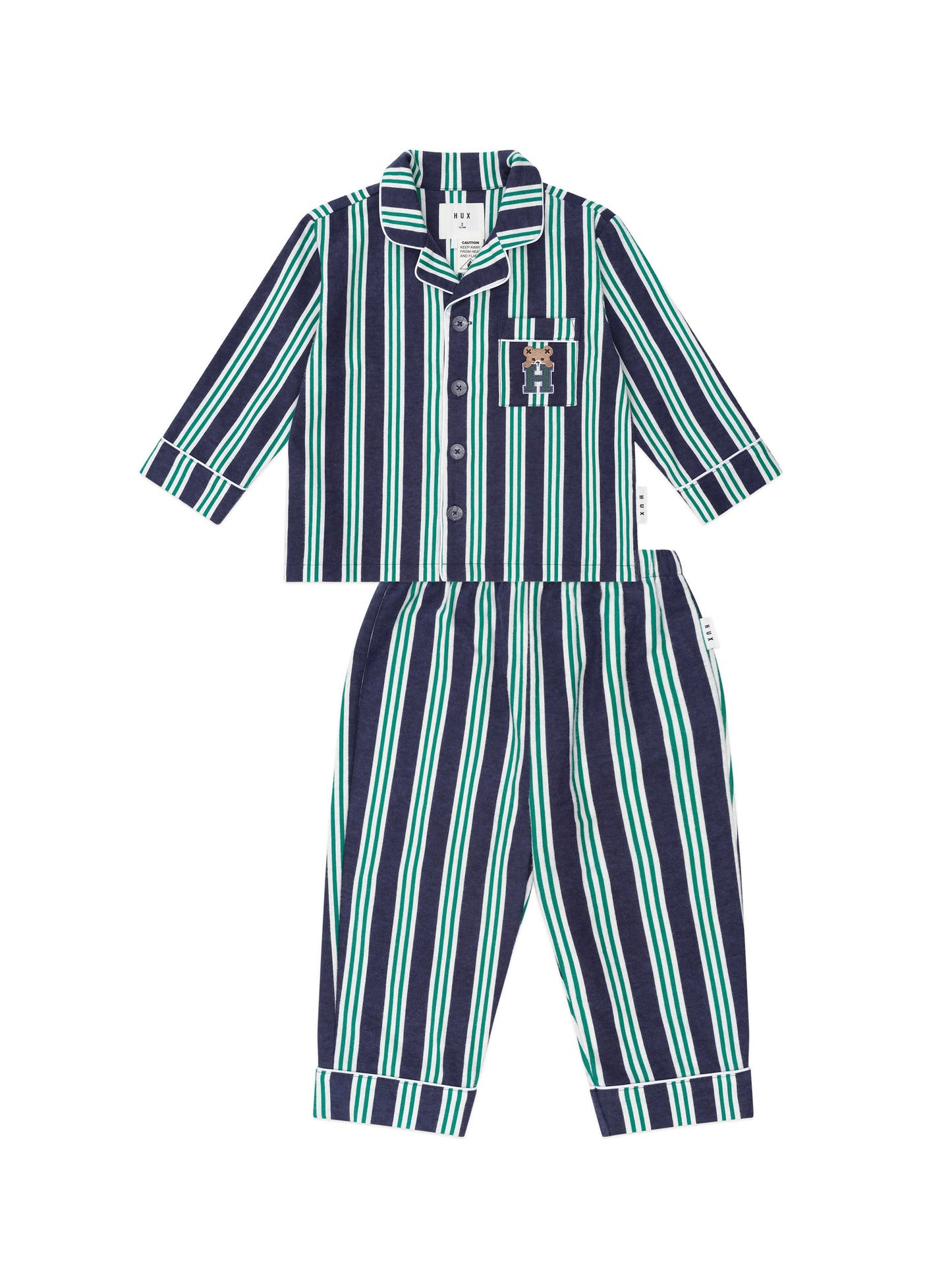 Huxbaby Classic Stripe Flannel PJ's