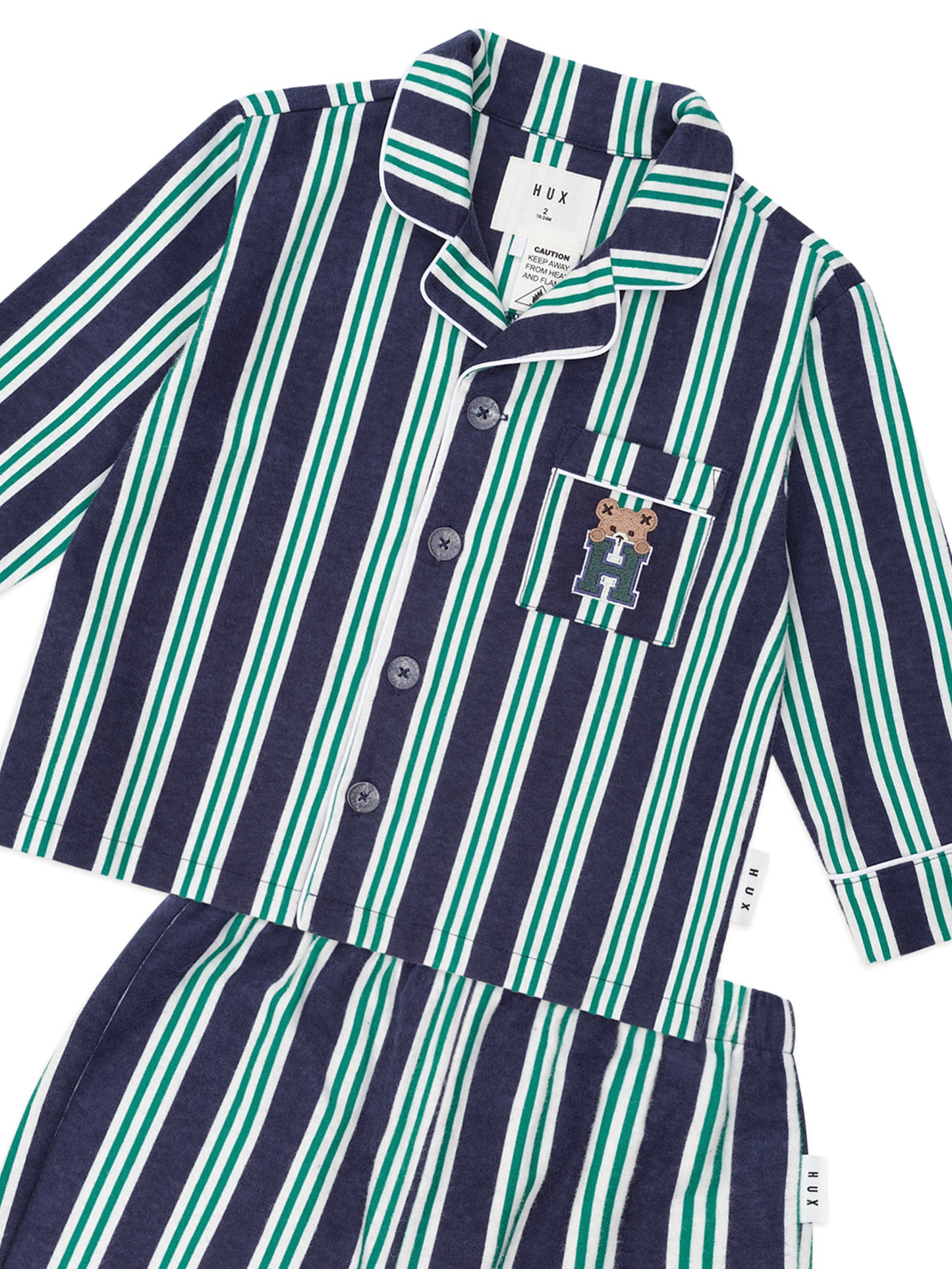Huxbaby Classic Stripe Flannel PJ's