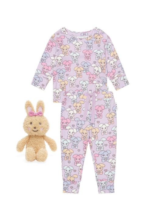 Huxbaby Gem Bunny Pyjama Set + Friend