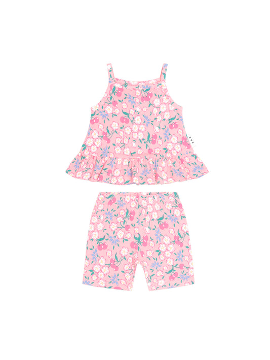 Huxbaby Tropical Cherry Floral 2pc Set