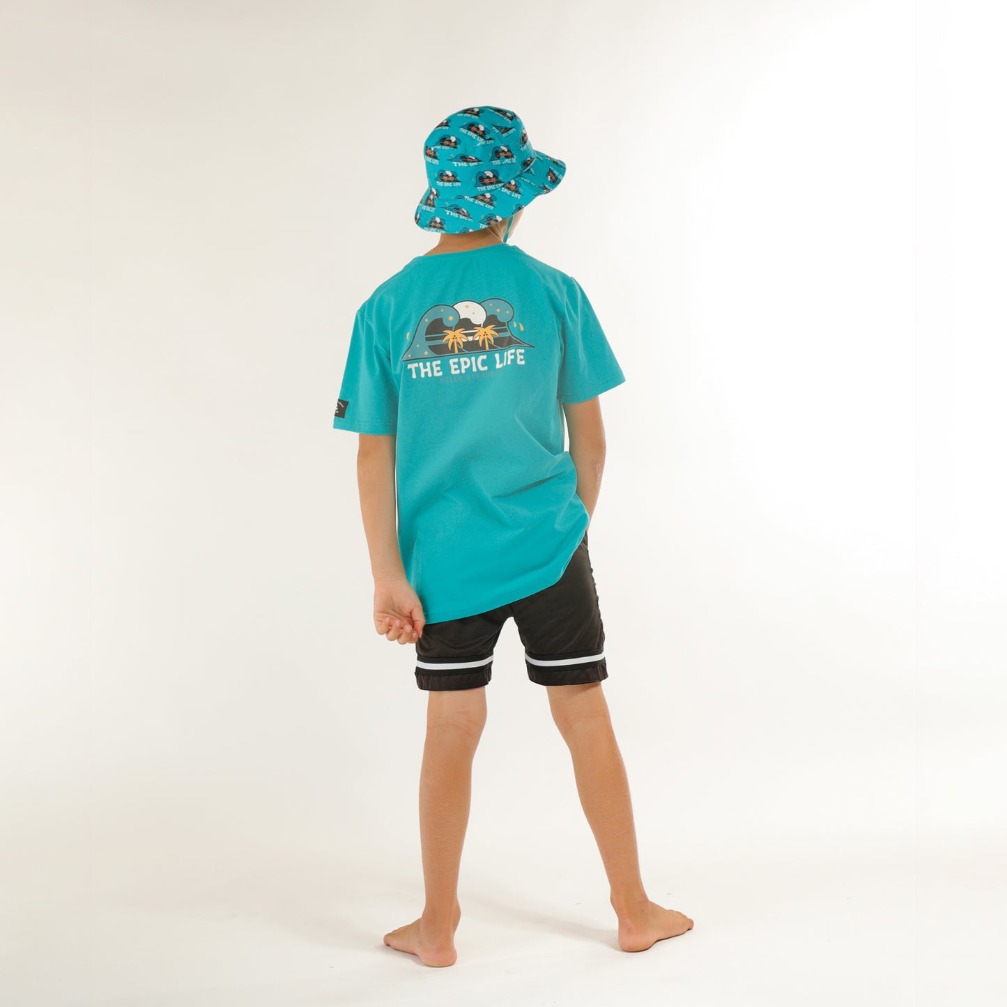 Hello Stranger Epic Life Tee Seafoam