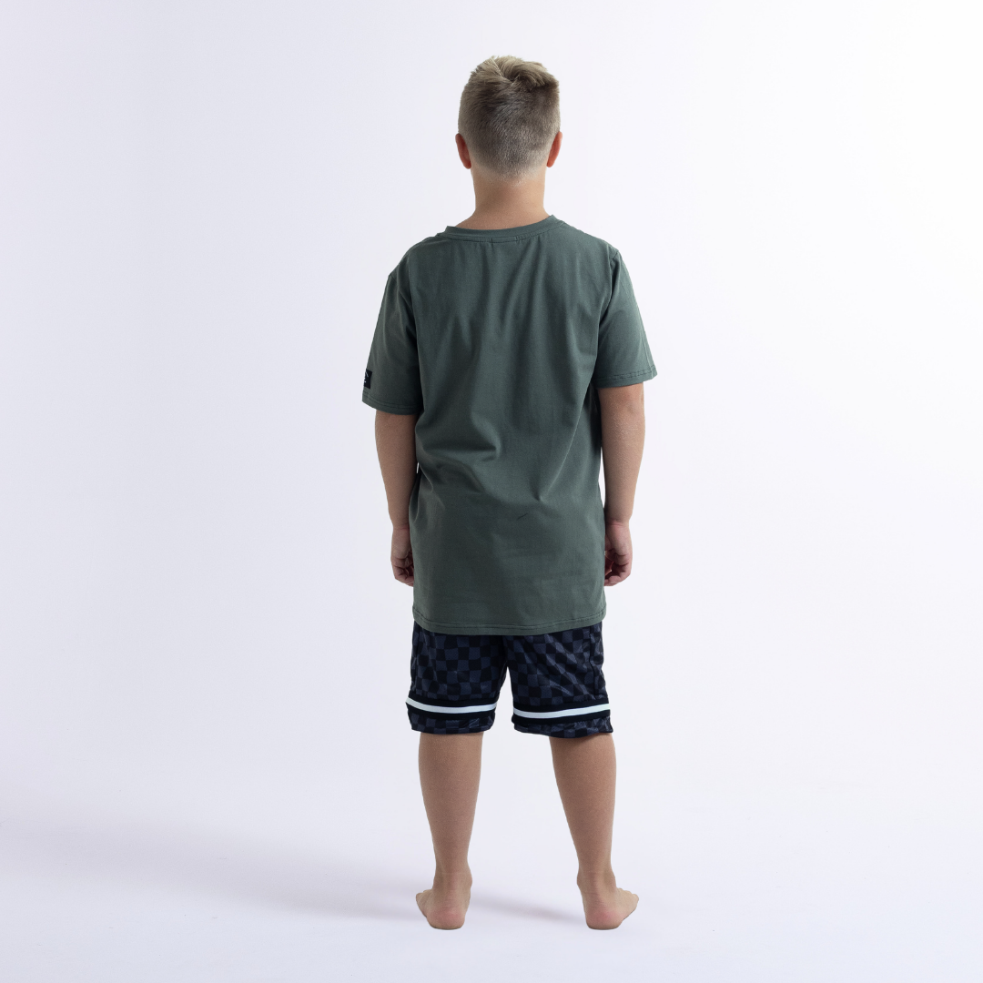 Hello Stranger On Vacation Short Sleeve Tee Khaki