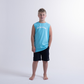 Hello Stranger On Vacation Muscle Tee Turquoise