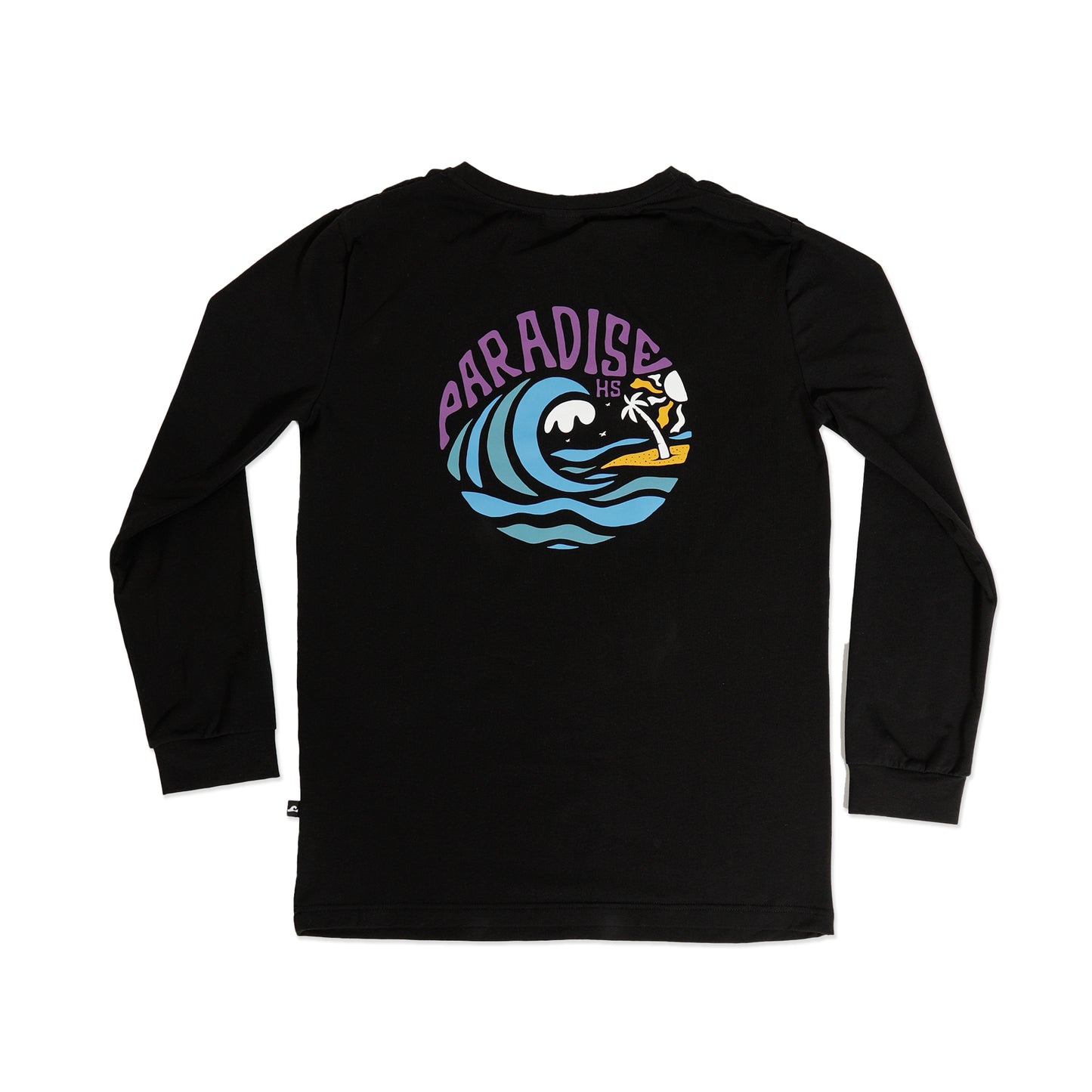 Hello Stranger Long Sleeve Tee Paradise Black