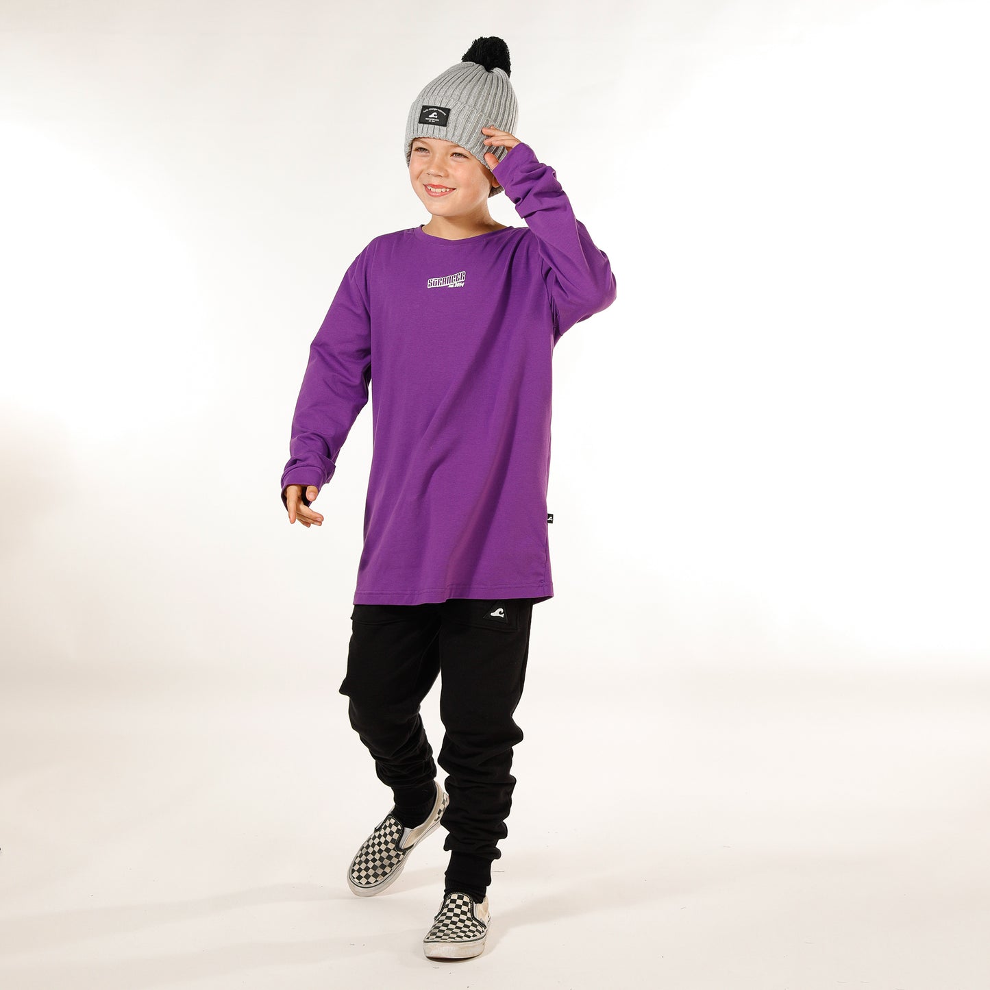 Hello Stranger Long Sleeve Tee Violet