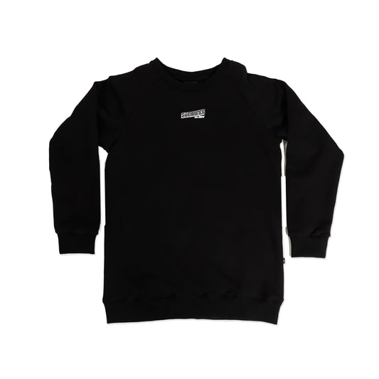 Hello Stranger Raglan Crew Black