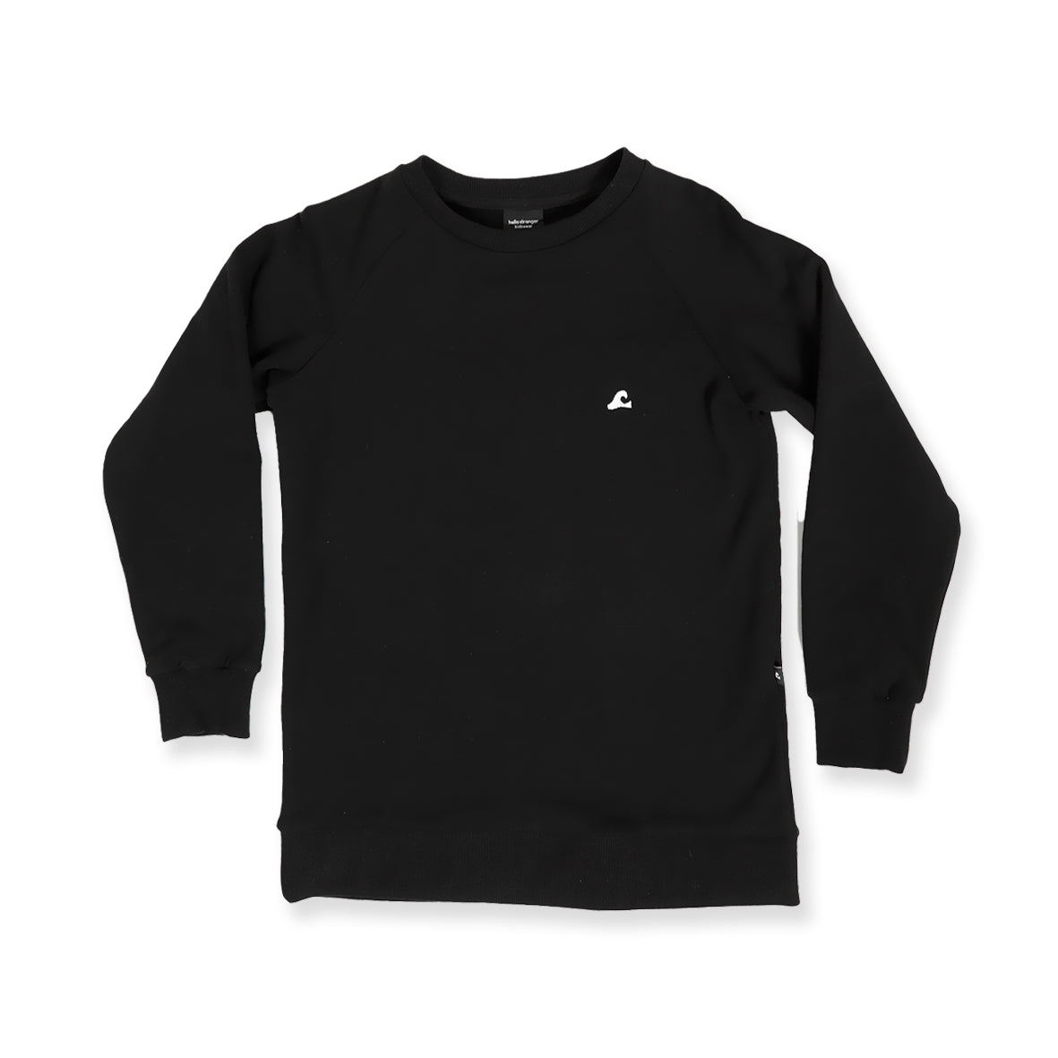 Hello Stranger Explorer Raglan Crew Black