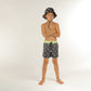 Hello Stranger Aloha Tongue Board Short Black Lime