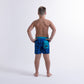 Hello Stranger Hibiscus Board Short Blue Black Hawaii Print