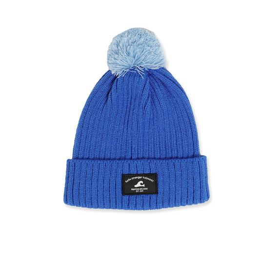 Hello Stranger Pom Pom Beanie Blue