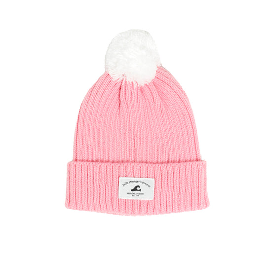 Hello Stranger Pom Pom Beanie Pink