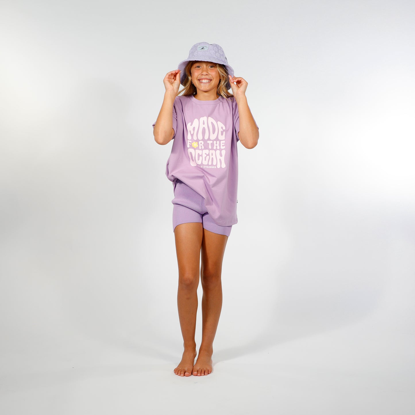 Hello Stranger Bucket Hat Purple