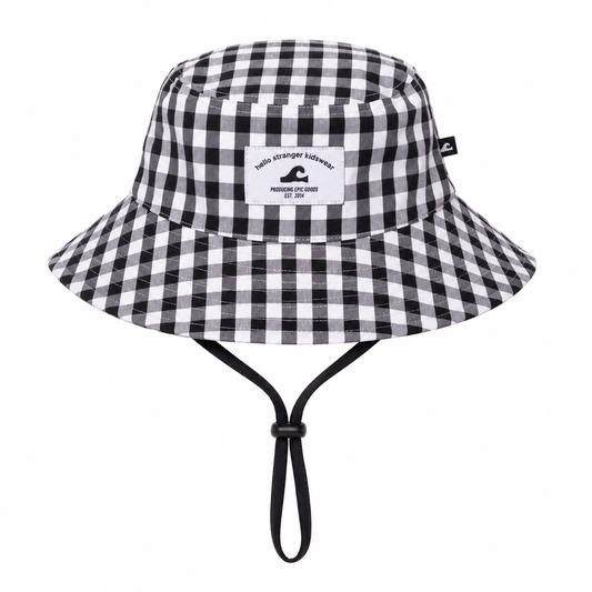 Hello Stranger Bucket Hat Gingham