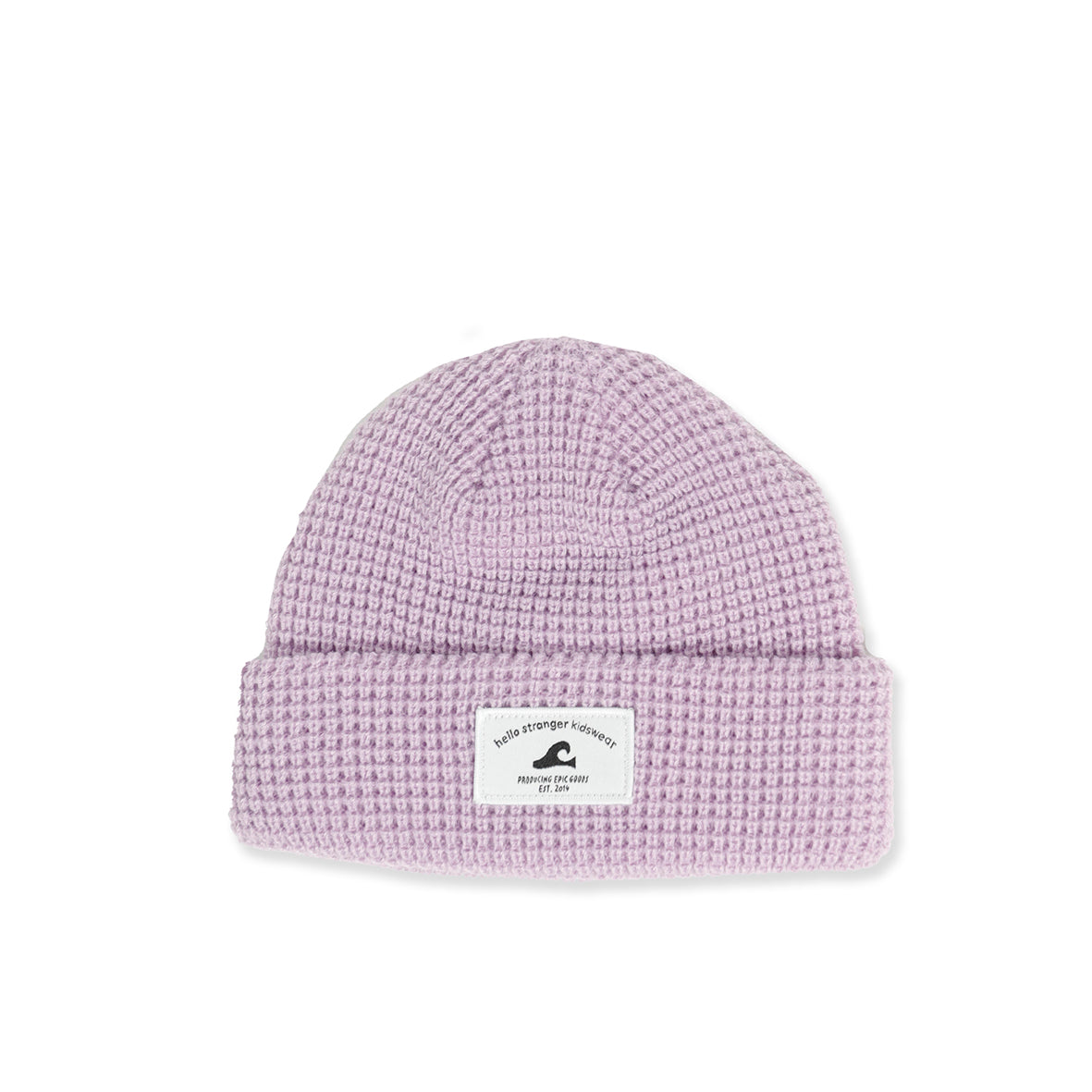Hello Stranger Waffle Beanie Lilac