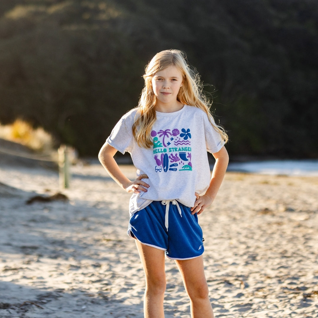 Hello Stranger Coast Short Blue