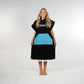 Hello Stranger Poncho Towel Black Blue