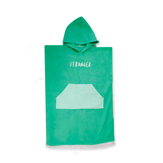 Hello Stranger Poncho Towel Green Green