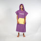 Hello Stranger Poncho Towel Purple Yellow