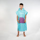 Hello Stranger Poncho Towel Turquoise Purple