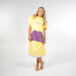 Hello Stranger Poncho Towel Yellow Purple
