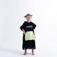 Hello Stranger Poncho Towel Black | Lime