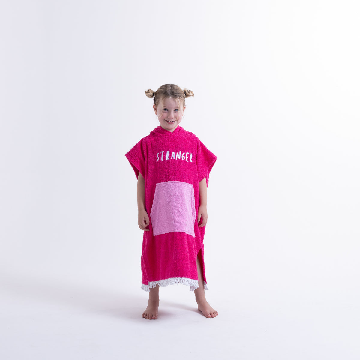 Hello Stranger Poncho Towel Fuchsia | Pink