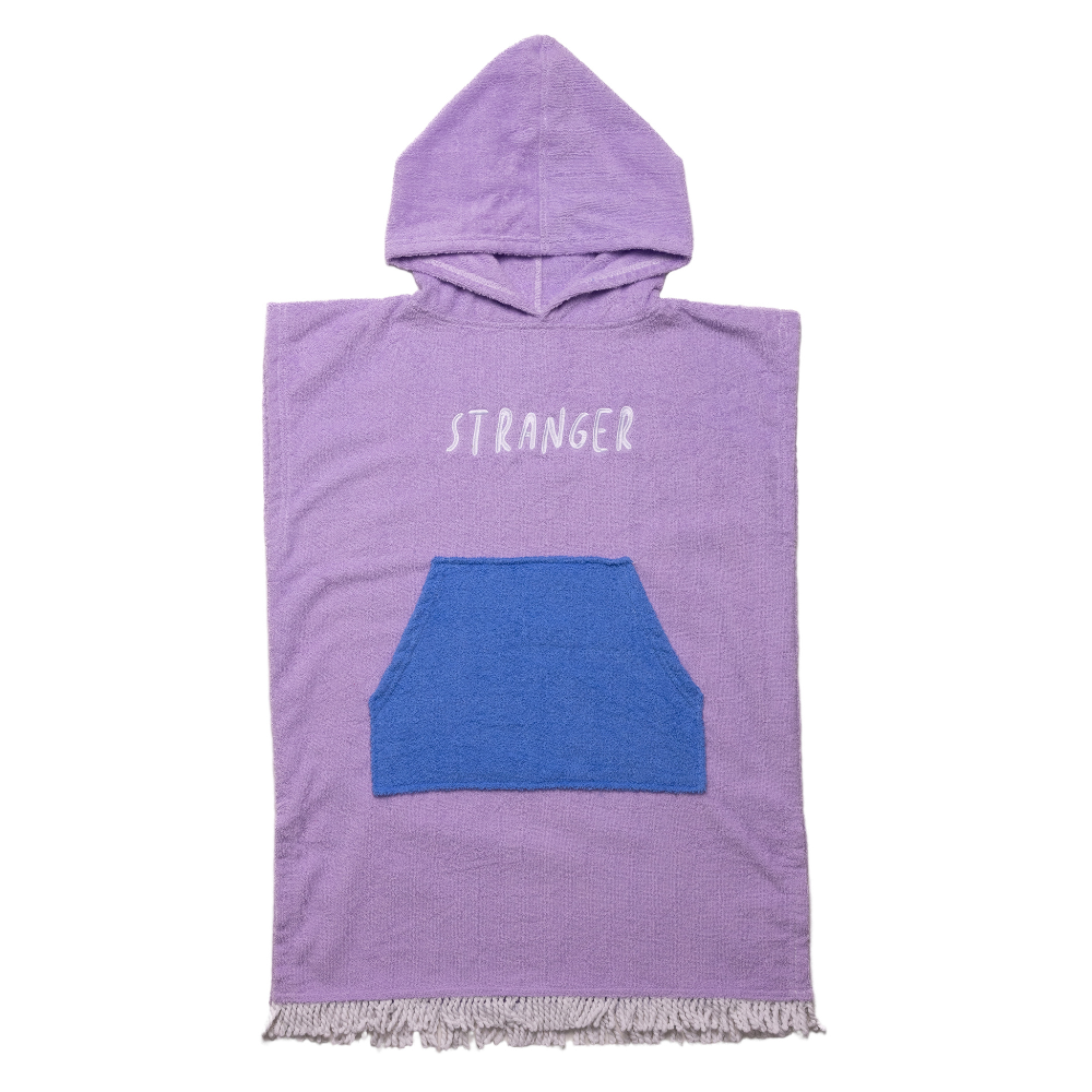 Hello Stranger Poncho Towel Purple | Blue