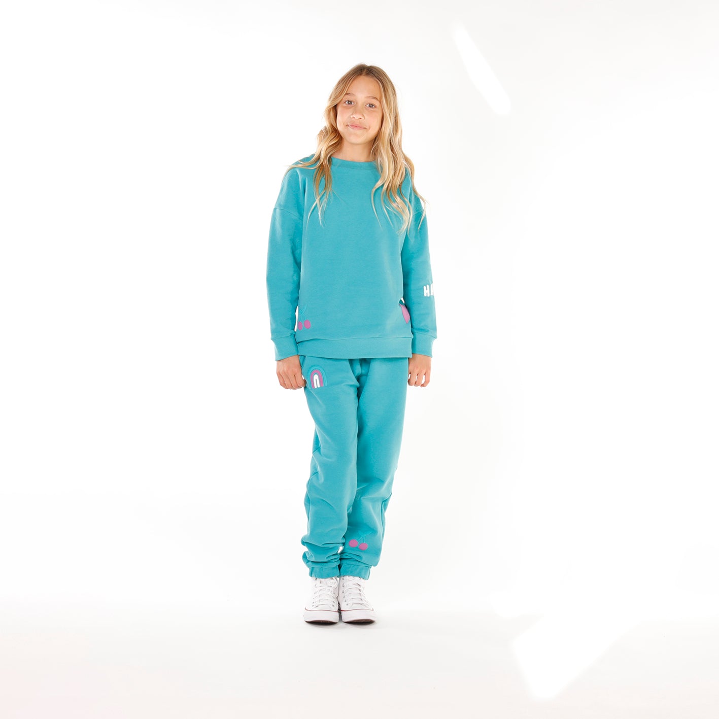 Hello Stranger Sunset Track Pant Seafoam