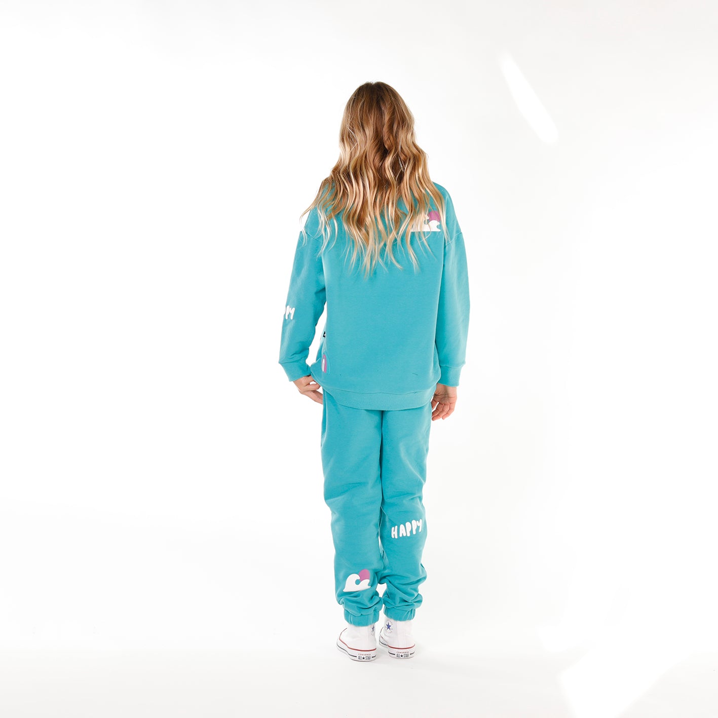 Hello Stranger Sunset Track Pant Seafoam